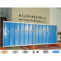 temporary steel hoarding panel ISO,SGS factory