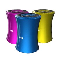 touch control wireless round bluetooth speaker with TF card/ NFC function/smart voice