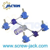 two jack systems joined via a speed reducer or miter box suppliers and manufacturers