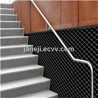 flexible knitted stainless steel wire rope mesh for stairs banisters