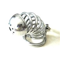 male stainless steel chastity device cage locking