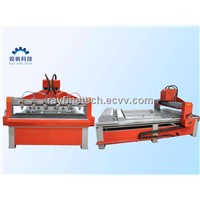 multi-spindle heads 4 axis cnc router machine