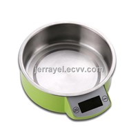 Electronic Kitchen Scale with Strain Gauge Sensor and 0.5-inch LCD