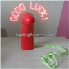 summer gifts--Dry battery  Mini  Fan with different kind LED flash message