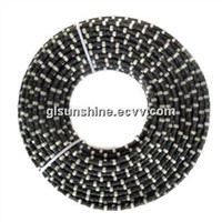 11.5mm Rubberized Fast Cutting Diamond Wire Saw for Granite Quarry