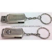 Fashion Keychian Metal Swivel USB Flash Drive