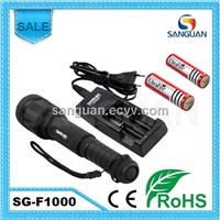 SG-F1000 Focus 1000 Lumen High Power Aluminum Hot Sell LED Flashlight