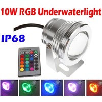 10W 12V Led RGB Underwater Light Waterproof IP68 Fountain Swimming Pool Lamp 16 Colorful With 24Key