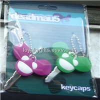 2D/3D soft pvc customized shape Key cover with LED flashlight torch