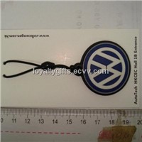 3D soft pvc rubber mobile phone hanger and screen cleaner