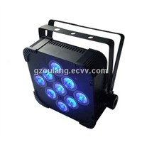 9PCS 10W RGBW 4in1 battery powered wireless led par can