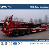 CIMC 13m ,80tons heavy equipment transport trailer manufacturer mobile 8613589096822