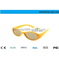 Children Plastic Circular Polarized 3D Glasses