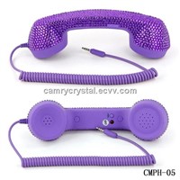 Cool Bling Crystal Retro Handset for Iphone Ipad