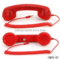Cool Red Crystal Retro Handset for iphone Ipad