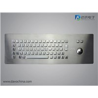 Customized Metal PC Keyboard with trackball D-8620