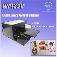 A3 DTG Digital Flatbed Printer for White T-SHIRT