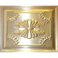Gold embossing stainless steel sheet / decorative plate