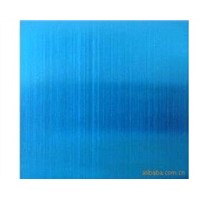 Hairline Finish Sapphire Blue  Colored Stainless Steel Sheet