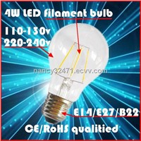 Hot sale LED filament light 6000K 360 degree LED bulb