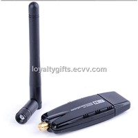 Mini 802.11b/g/n 300Mbps USB WiFi Wireless Network Networking Card LAN Adapter