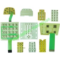 Poly dome membrane circuit and membrane switch