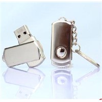 Short mini metal keychain USB flash drive