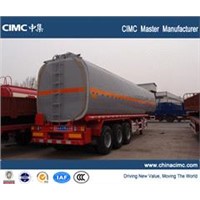 Tri axles diesel 37800L CIMC fuel carbon steel tank trailer for sale