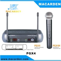 UHF PLL Dual Channel Antenna Diversity Wireless Microphone PGX4