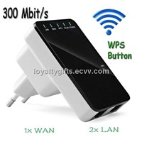 Wireless-N Router AP Repeater 300Mbps Wireless Miniature Dual So Wall Type Repeater Wireless