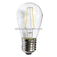 clear glass led light ST45 E14 E27 1.5W 360degree Dimmable LED filament bulb S14