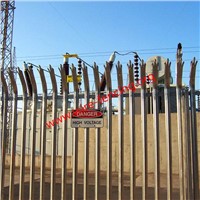 hot dipped galvanized or powder coating fencing palisade