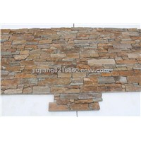 natural  interlocking stacked culture stone with cement back panels