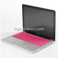 red silicone keyboard cover skins protector for Macbook Pro
