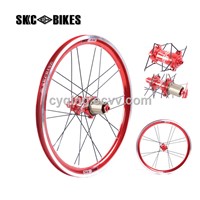 straight pull bike wheelset 18 inch Folding Bike Wheel Set