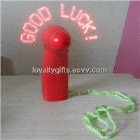 summer gifts--Dry battery  Mini  Fan with different kind LED flash message