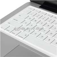 white silicone laptop keyboard cover skins guard for Macbook Retina