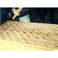 bamboo pallets for block machine