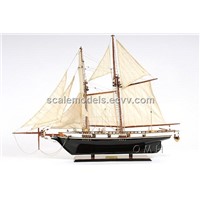 Harvey Painted Wooden Model Ship