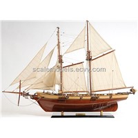 Harvey Wooden model tall ship