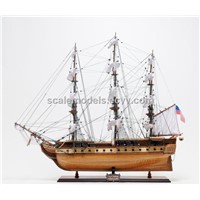USS Constitution Wooden model tall ship