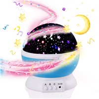 Child projector music Night Light Projector Spin Starry Star Master Children Kids Baby Sleep Romantic Led USB Projection Lamp
