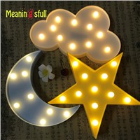 Meaningsfull Led Flamingo Night Light Marquee Sign Star Cactus Table Lamps Romantic 3D Wall Lamp Kids Children Gift Home Decor