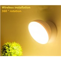 360 degree Magnetic Wireless Wall Lamp IR Motion induction LED Night Light Auto On Off AA Battery Operated Lighting for Bedroom