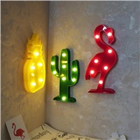 GQMML Led Lights Decoration New 3D LED Animal Plant Warm Light Colorful Light Party Night Lamp Bedroom Decor Gift Holiday Z4025