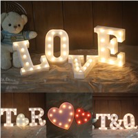 A-Z Alphabet Letter LED Light White Light Up Decoration Symbol Indoor WALL Decoration Wedding Party Window Display Light