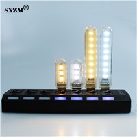 SXZM 2pcs/Lot 5730 Mini led USB Lamp 30mm or 100mm 3leds or 8 leds portable Lighting Computer Small Night Light