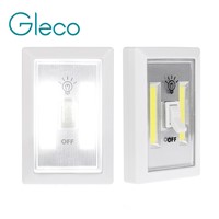 Battery Operated Night Light White LED COB Cordless Light Switch ON/OFF battery Wall Light Portable with Magnetic &amp;amp;amp; Sticker
