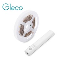 Battery Sensor Night Light 1Meter LED Strip Light Motion Activated Induction Bed Light with automatic shut off Timer Warm white