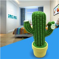 Mabor Luminaria Cactus LED Lamps Night Light PVC Sleeping Lamp Timer Household Bedroom Decor